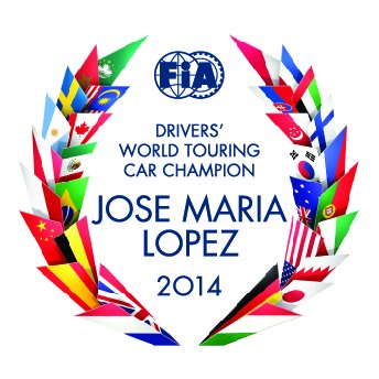 FIA_Laurel_2014_4COL_WTCC_DRIVER_JOSE MARIA LOPEZ_CMYK